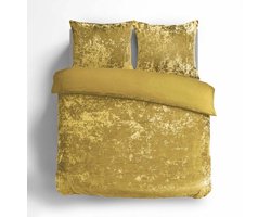 Manilla - Dekbedovertrek - Velvet - 240x200cm - Goud