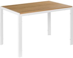MANN - Eettafel - Lichtbruin/Wit - 120 x 70 cm - Hout