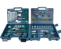 Mannesmann -  Gereedschapskoffer Gevuld - 176-delig - 6,6 kg - Groen