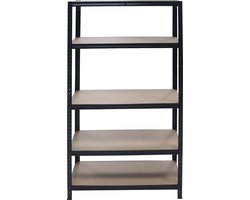 Mannsberger opbergrek - Stellingkast - rek met 5 schappen - interieur - 875kg draagkracht - 175kg per plank - opruimen