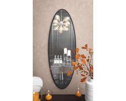 Mano Collection - Toronto - Zwart 150x50 cm Spiegel over de hele lengte - Moderne wandspiegel voor de woonkamer - Toiletspiegel - badkamerspiegel - make-upspiegel