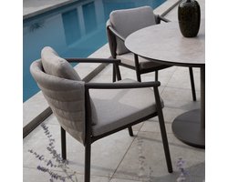 Manolo Barolo dining tuinset 180x95xH75 cm 5 delig keramiek terre Taste 4SO