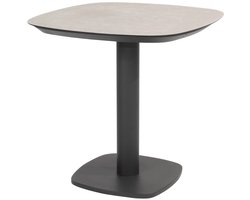 Manolo dining tuintafel 75x75x75 cm printed ceramic antraciet Taste 4SO