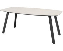 Manolo dining tuintafel printed ceramic 180x95xH75 cm antraciet Taste 4SO
