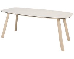 Manolo dining tuintafel printed ceramic 180x95xH75 cm latte Taste 4SO