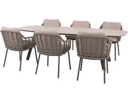 Manolo Puglia dining tuinset 240x103xH75 cm 7 delig keramiek terre Taste 4SO
