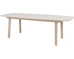 Manolo uitschuifbare dining tuintafel printed ceramic 230-290x100xH75 cm latte Taste 4SO