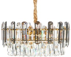 MANTARO - Kroonluchter - Goud/Transparant - Glas