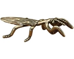 Mantis Insect Antiek Koper Messing Tafelbladen Beeldjes Standbeelden Miniaturen Presse-papier Collectibles Home Decor Geschenken Kunst Ambachten 2,9 cm x 5,3 cm