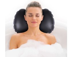 Marbeaux Badkussen - Hoofdkussen - Zwart - Nekkussen - Hoofdsteun - Kussen - voor in Bad