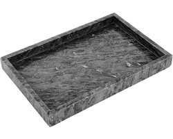 Marble Plate - 30x20cm - Marmeren Dienblad voor Badkamer - Keuken - Kaptafel - Huisdecoratie - Zwart
