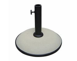 Marbueno Parasol Rond Beton 36x29,5 cm 11KG Wit Tuin, Zwembad en Terras 10445