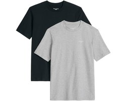 Marc O Polo DENIM T-shirt T-Shirt, SSL, Logo Print, Doubl Set van 2