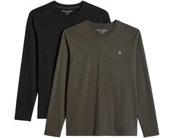 Marc O Polo Lange mouw Jersey T-Shirts Longsleeve Double Pack Set van 2