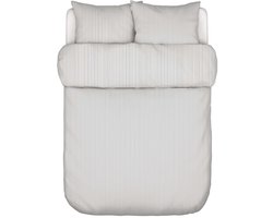 Marc O'Polo Classic Fine Stripe Dekbedovertrek Biologisch Katoen Antraciet - Tweepersoons – 200x200/220 cm