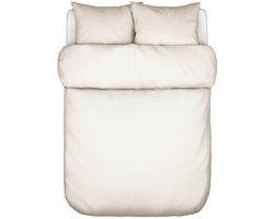 MARC O'POLO Classic Fine Stripe Dekbedovertrek Dark Sand - Lits-Jumeaux - 240x200/220 cm