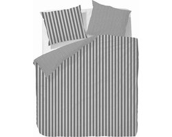 Marc O'Polo Classic Stripe Dekbedovertrek - 150x210 + 50x60 cm - Anthracite