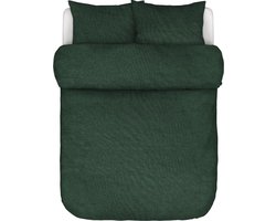 Marc O'Polo Dekbedovertrek Linnen Valka Deep Green 1 persoons