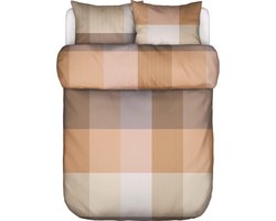 Marc O'Polo Erliv Dekbedovertrek Dark coral - Lits-Jumeaux XL – 260x200/220 cm