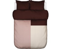 MARC O'POLO Ewon Dekbedovertrek Crimson Brown - Tweepersoons – 200x200/220 cm