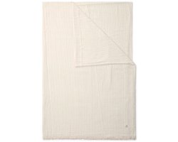 MARC O'POLO Fine Stripe Plaid Dark Sand - 150x200 cm