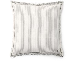 MARC O'POLO Fine Stripe Sierkussen Antraciet - 40x60 cm