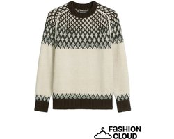 marc o'polo - Heren pull - Maat M - Mannen - Creme - scheerwol