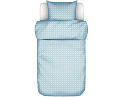 MARC O'POLO Iben Dekbedovertrek Aquamarine - Eenpersoons – 140x200/220 cm
