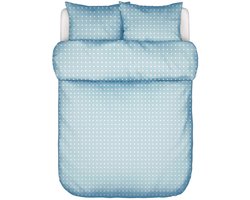 Marc O'Polo Iben Dekbedovertrek Biologisch Katoensatijn Aquamarine - Tweepersoons – 200x200/220 cm