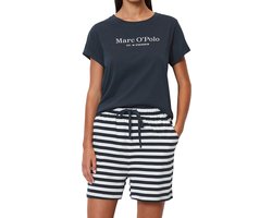 MARC O'POLO KORTE PYJAMASET DARK NAVY+WHITE XL