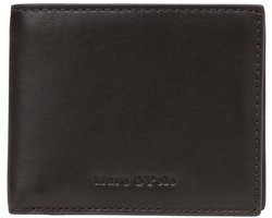 Marc O'Polo Leren portemonnee Tom Combi Wallet Coffee donkerbruin