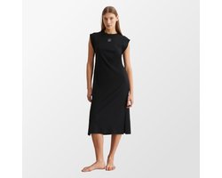 Marc O'Polo loungejurk van geribde jersey zwart, maat XL