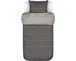 Marc O'Polo Monogram Dekbedovertrek Zwart - Eenpersoons – 140x200/220 cm
