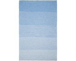 Marc O'Polo Nordic Knit Melange Plaid Denim blue - 130x170 cm