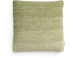 MARC O'POLO Nordic Knit Melange Sierkussen Mosgroen - 50x50 cm
