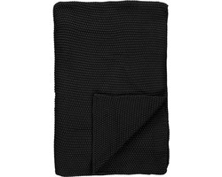 MARC O'POLO Nordic Knit Plaid Zwart - 130x170 cm