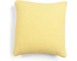 MARC O'POLO Nordic Knit Sierkussen Pale Yellow - 50x50 cm