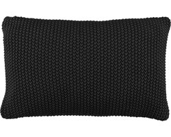 MARC O'POLO Nordic Knit Sierkussen Zwart - 30x60 cm