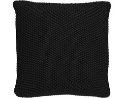 MARC O'POLO Nordic Knit Sierkussen Zwart - 50x50 cm