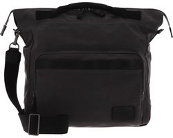 Marc O'Polo Schoudertas met laptopvak James Shopper Moonless Sky Grijs