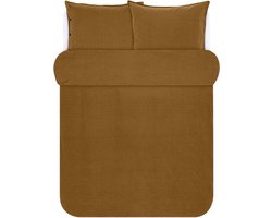 MARC O'POLO Senja Dekbedovertrek Toffee Brown - Tweepersoons – 200x200/220 cm