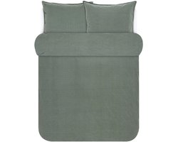 Marc O'Polo Senja - Dekbedovertrek - Tweepersoons - 200x200/220 cm + 2 kussenslopen 60x70 cm - Green