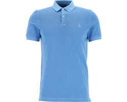 Marc O'Polo shaped fit polo - heren poloshirt - azuurblauw