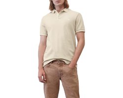 Marc O'Polo shaped fit polo - heren poloshirt - beige - Maat: S