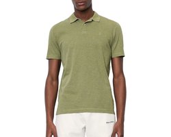 Marc O'Polo shaped fit polo - heren poloshirt korte mouw - olijfgroen - Maat: S