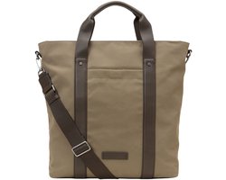 Marc O'Polo shopper schoudertas Mari Shopper Charleston Gray kaki