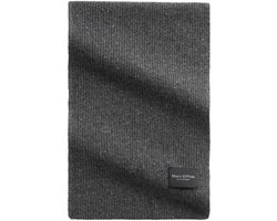 Marc O'Polo sjaal Knitted Scarf Graphite Grey Melange grijs