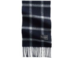 Marc O'Polo sjaal Scarf Striped / Dsrk Navy donkerblauw