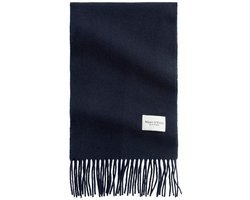 Marc O'Polo sjaal Wool Scarf Deep Night Blue donkerblauw