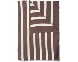 MARC O'POLO Structure Knit Plaid Portabella - 130x170 cm